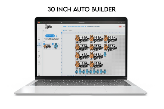 30 Inch Wide Gang Sheet Auto Builder