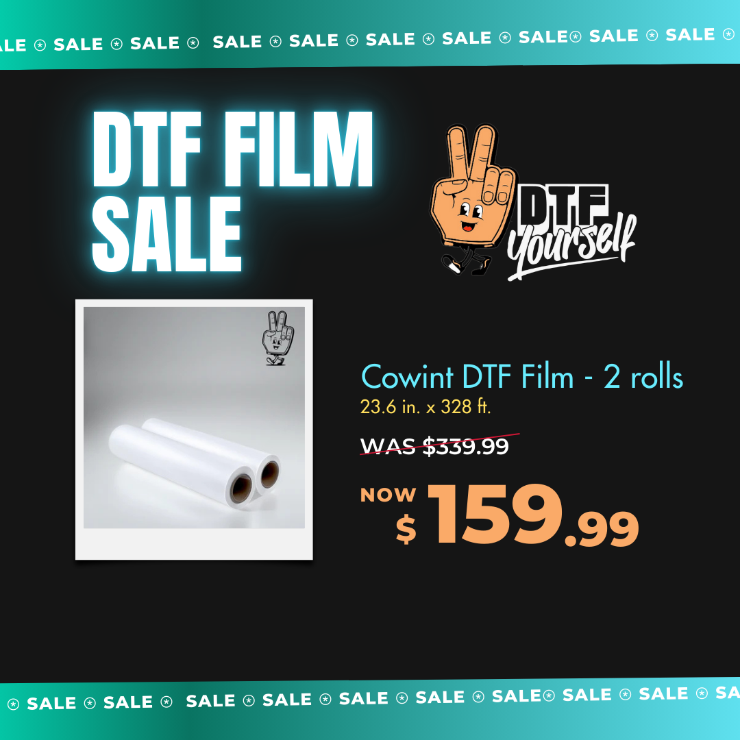 Cowint DTF Film - 2 rolls - 23.6 in. x 328 ft.