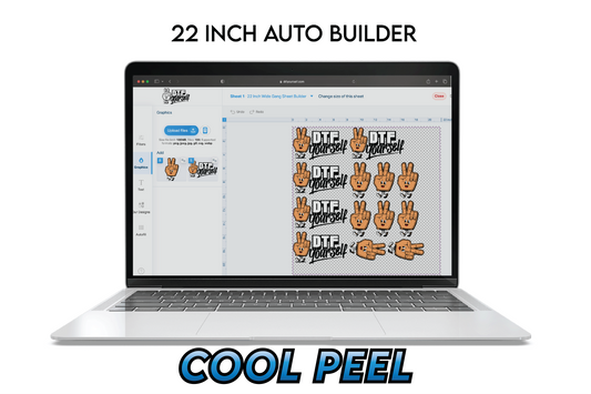 22 Inch Cool Peel Gang Sheet Auto Builder